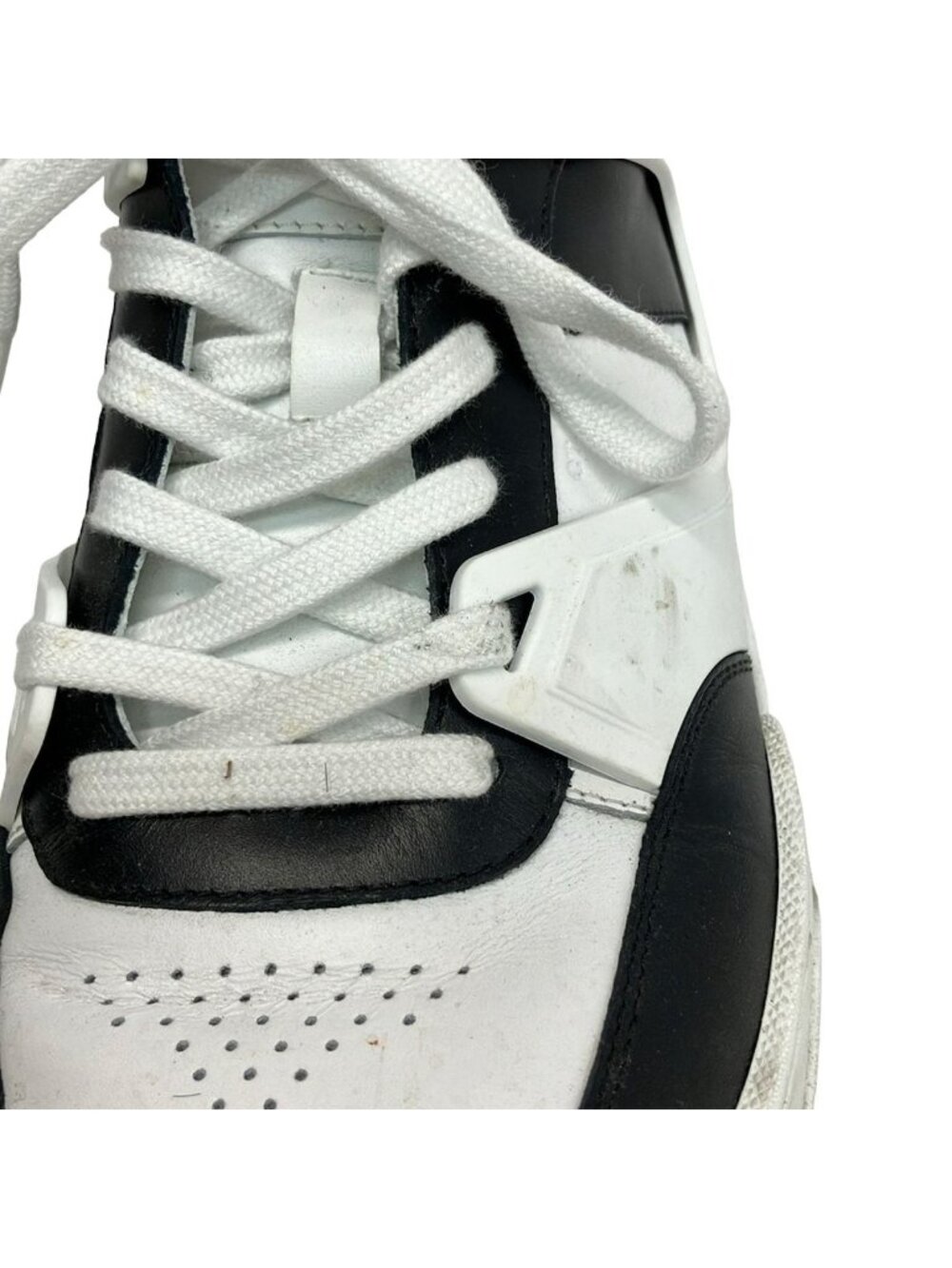 Celine Sneakers 42 Lace Up Low Optic White Black - Picture 8 of 9